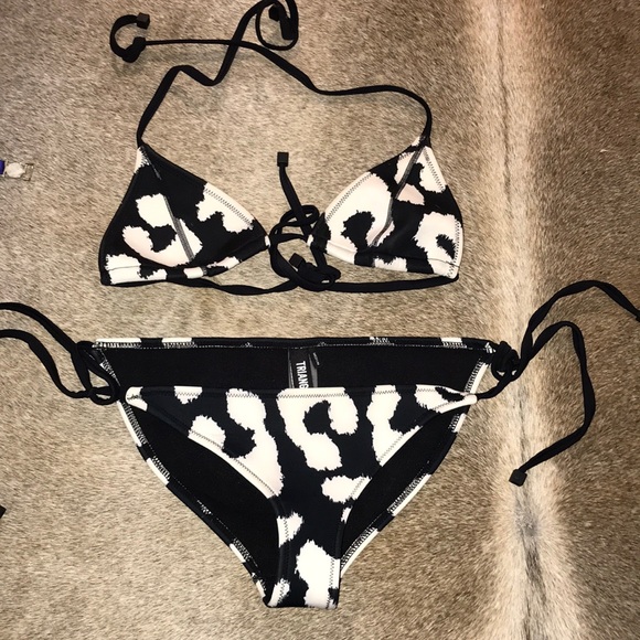 black and white leopard swimsuit